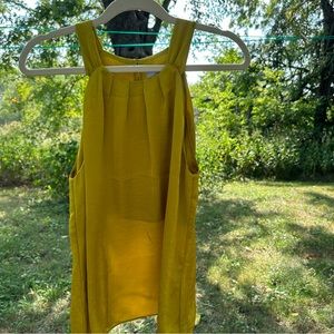 Chartreuse silky blouse